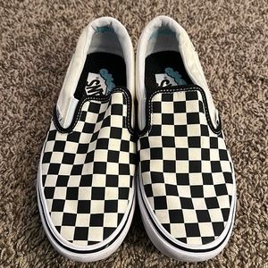 Vans slip on canvas shoes
